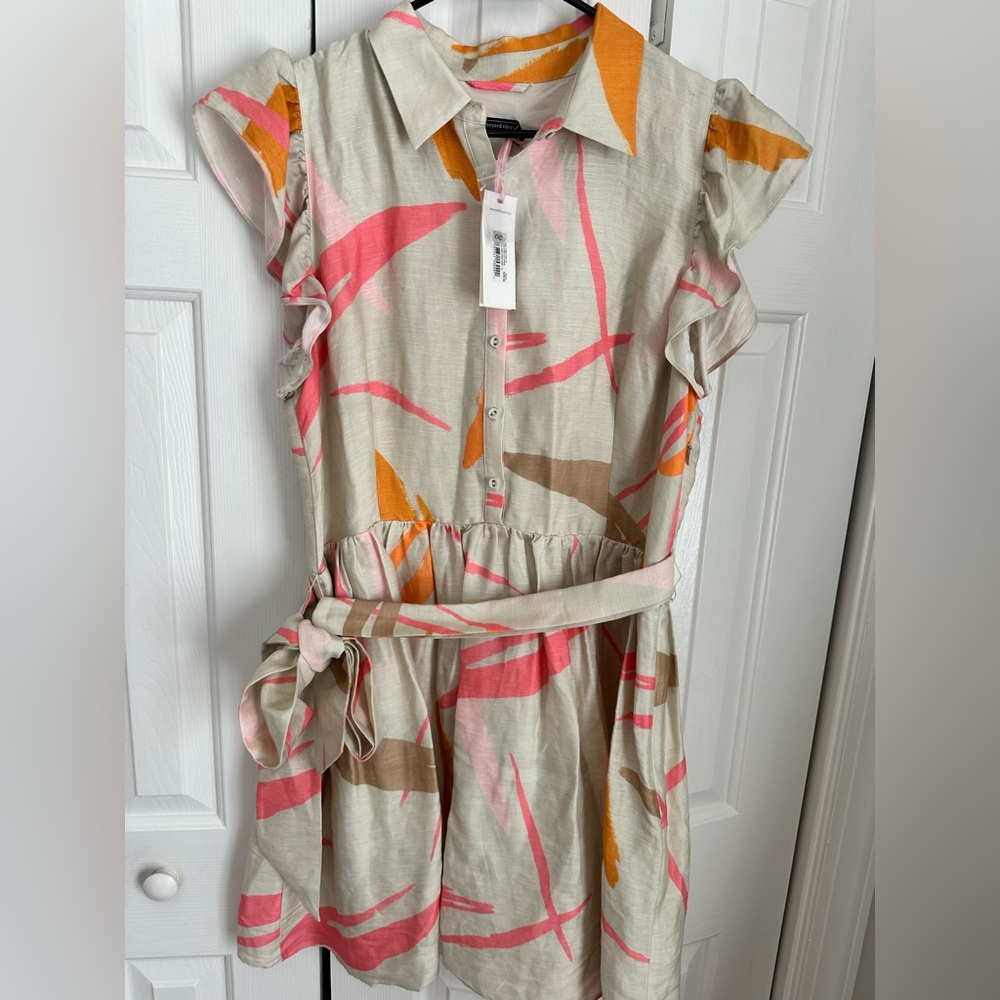 Colorful Abstract Print Dress